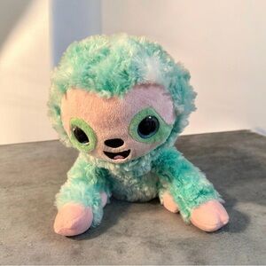Spark Create Imagine Baby Sloth Baby Plush 9" Teal Green Big Eyes Adorable